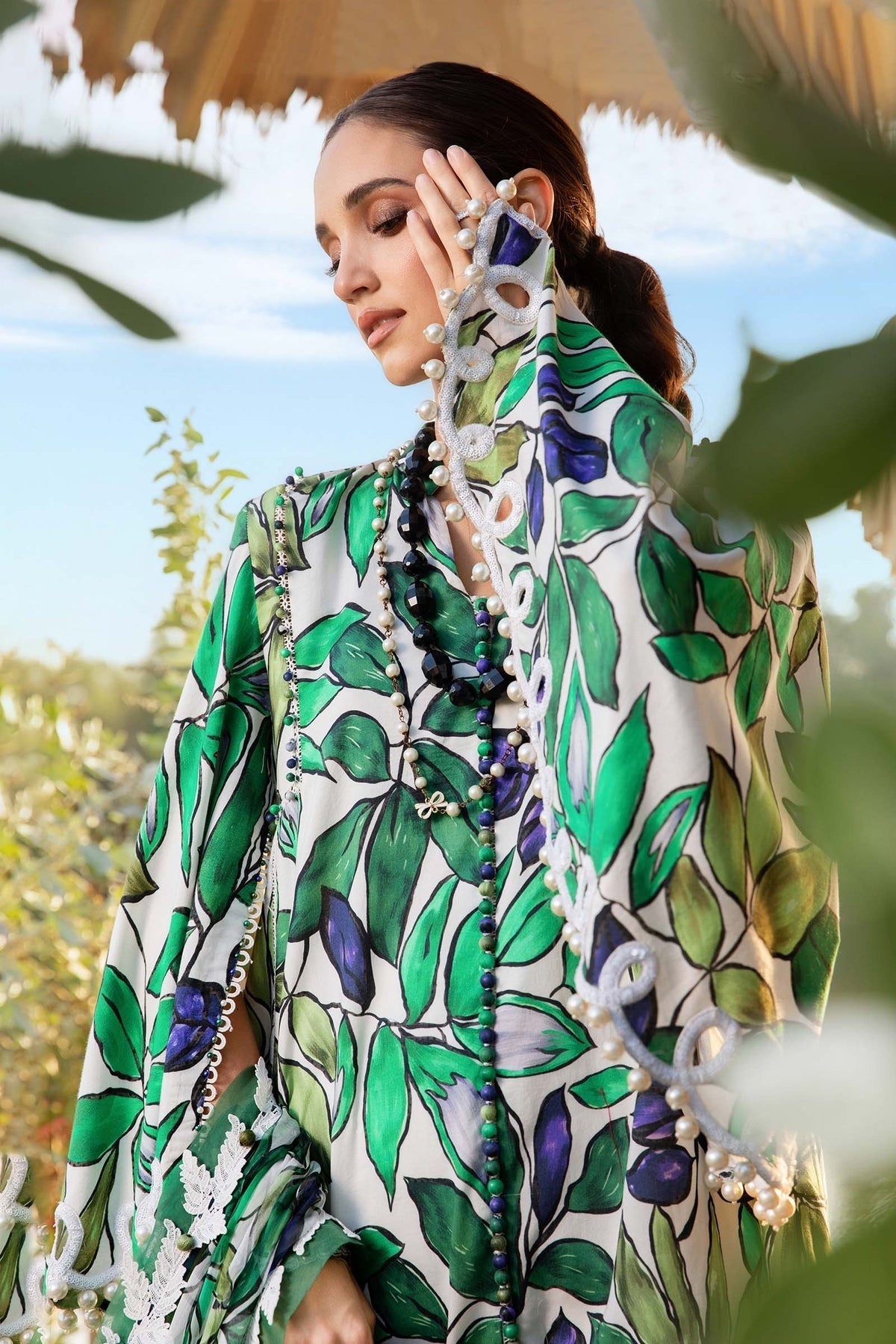 Maria B | M Prints 25 | MPT-2505-A by Maria B - Designer Dress - Type: Ladies Clothes - Available at Libayah - 100% Original