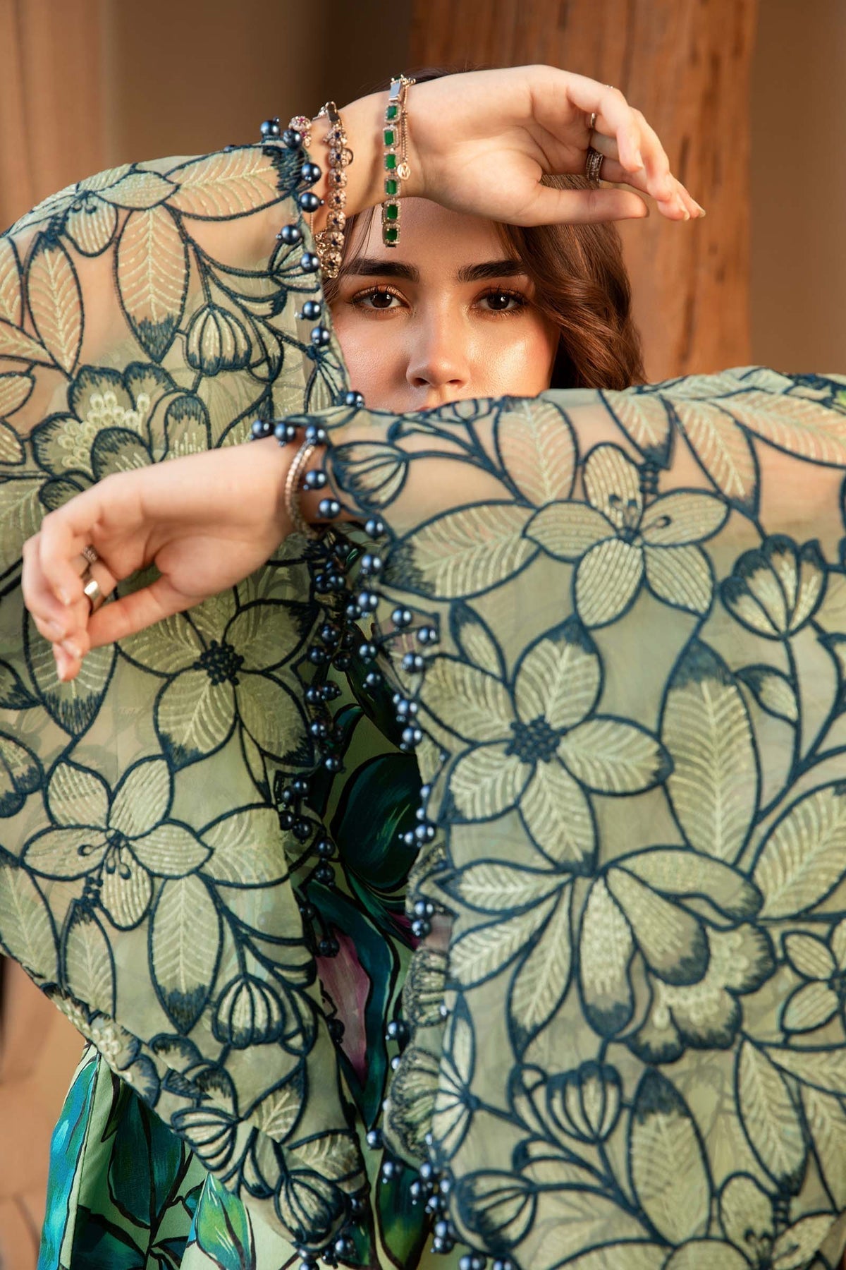 Maria B | M Prints 25 | MPT-2505-B by Maria B - Designer Dress - Type: Ladies Clothes - Available at Libayah - 100% Original