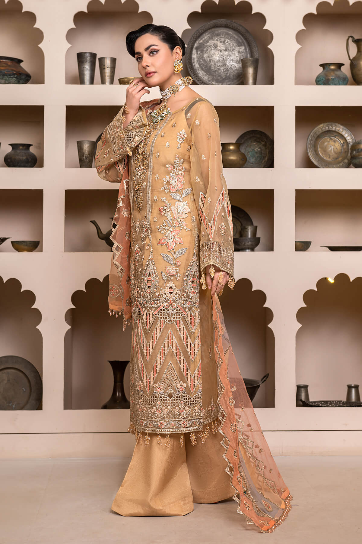 Janique | Luxury Collection 24 | D-003 Evening Gold by Janique - Designer Dress - Type: Ladies Clothes - Available at Libayah - 100% Original