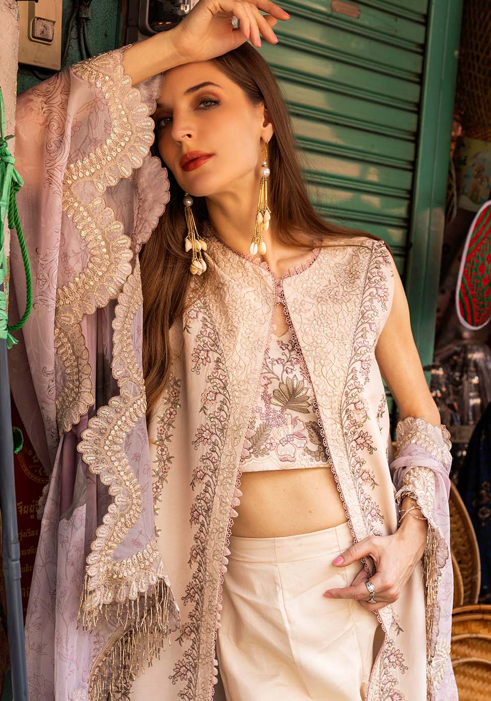 Zarqash | Luxury Lawn 25 | ZQLU 002 Ambrose by Zarqash - Designer Dress - Type: Ladies Clothes - Available at Libayah - 100% Original