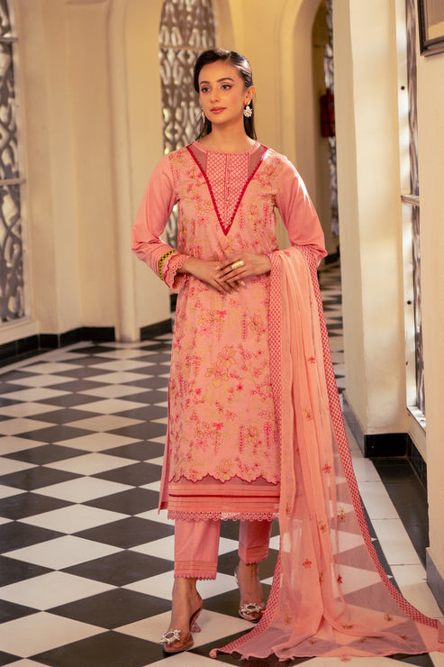 Kross Kulture | Luxury Baharaneh | Blush KLX-00731 by Kross Kulture - Designer Dress - Type: Ladies Clothes - Available at Libayah - 100% Original
