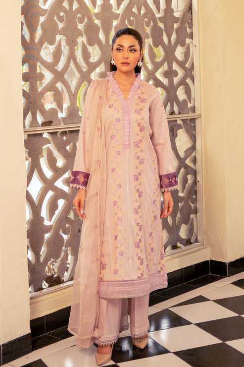 Kross Kulture | Luxury Baharaneh | Amethyst KLX-00732 by Kross Kulture - Designer Dress - Type: Ladies Clothes - Available at Libayah - 100% Original