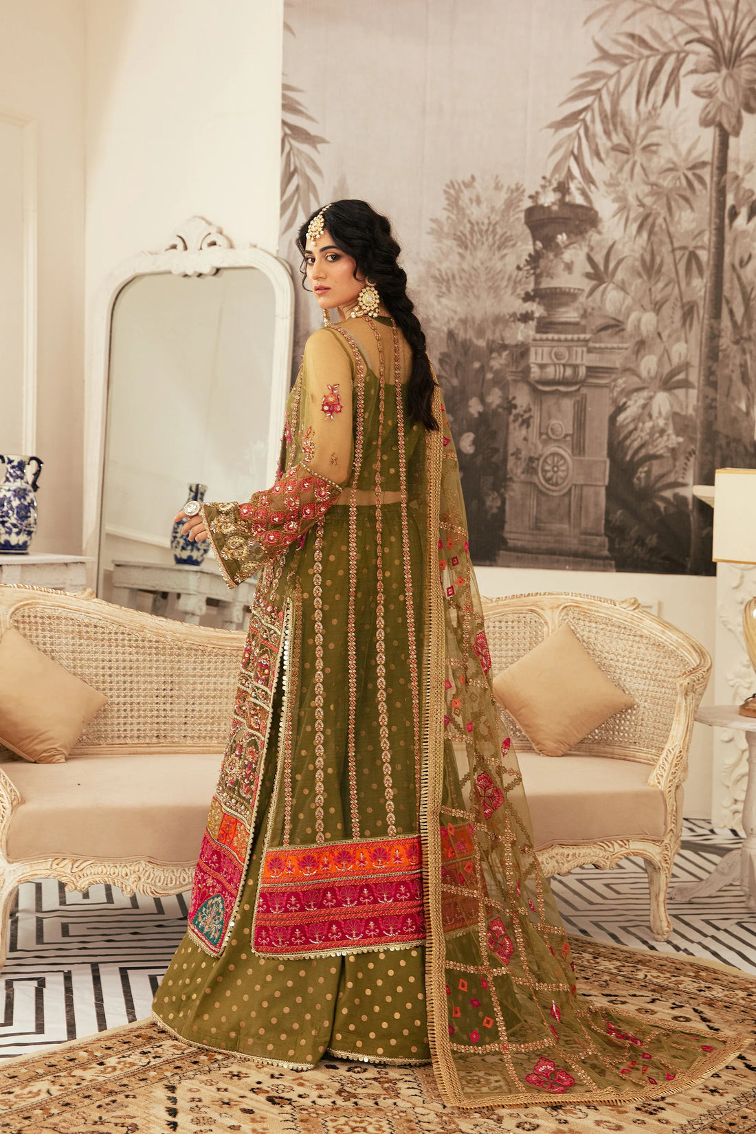 Ezra | Wedding Collection | Naaz by Ezra - Designer Dress - Type: Ladies Clothes - Available at Libayah - 100% Original