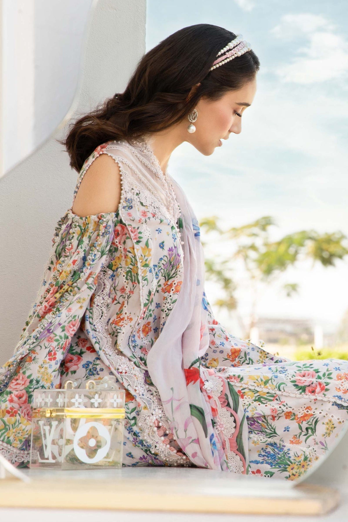 Maria B | M Prints 25 | MPT-2507-A by Maria B - Designer Dress - Type: Ladies Clothes - Available at Libayah - 100% Original