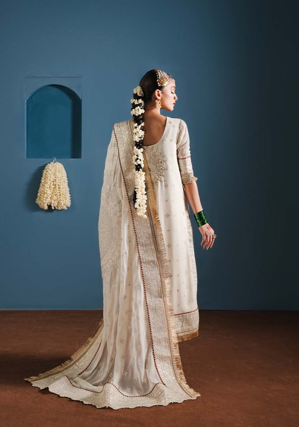 Zarqash | Lakhnawi Festive Chiffon 24 |  ZQL 001B MEHAK by Zarqash - Designer Dress - Type: Ladies Clothes - Available at Libayah - 100% Original