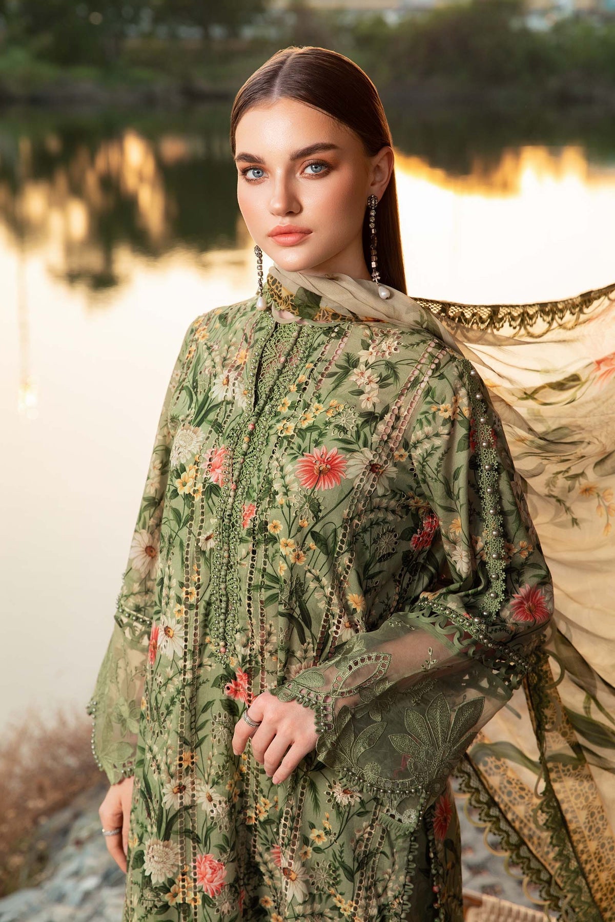 Maria B | M Prints 25 | MPT-2508-B by Maria B - Designer Dress - Type: Ladies Clothes - Available at Libayah - 100% Original