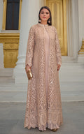 Threads and Motifs | Formal Dresses 25 | Organza Embroidered Jacket With Crushed Maxi by Threads and Motifs - Designer Dress  - Type : Ladies Clothes - Available at Libayah - 100% Original 