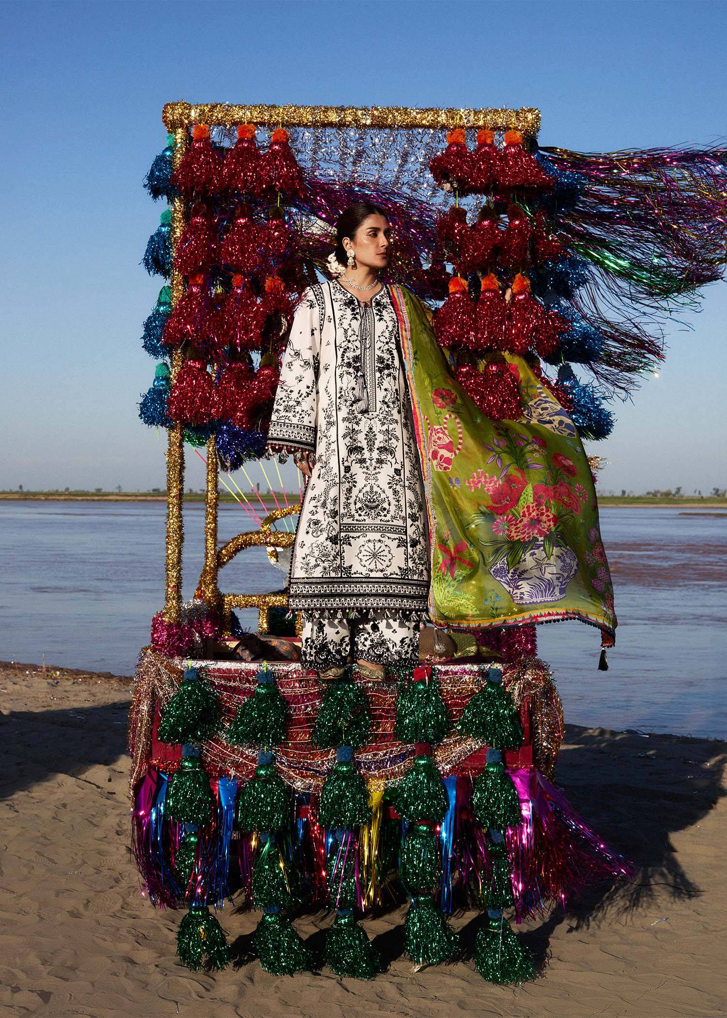 Hussain Rehar | Surkh Eid Pret'25 | Suroor by Hussain Rehar - Designer Dress  - Type : Ladies Clothes - Available at Libayah - 100% Original 