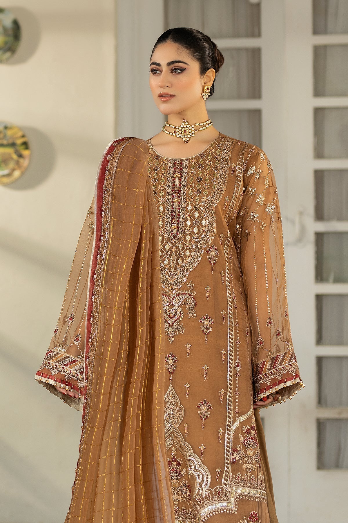Raeesa Premium | Dehleez Formals | DL-1025 Tarz -E- Zameen by Raeesa Premium - Designer Dress - Type: Formal - Available at Libayah - 100% Original