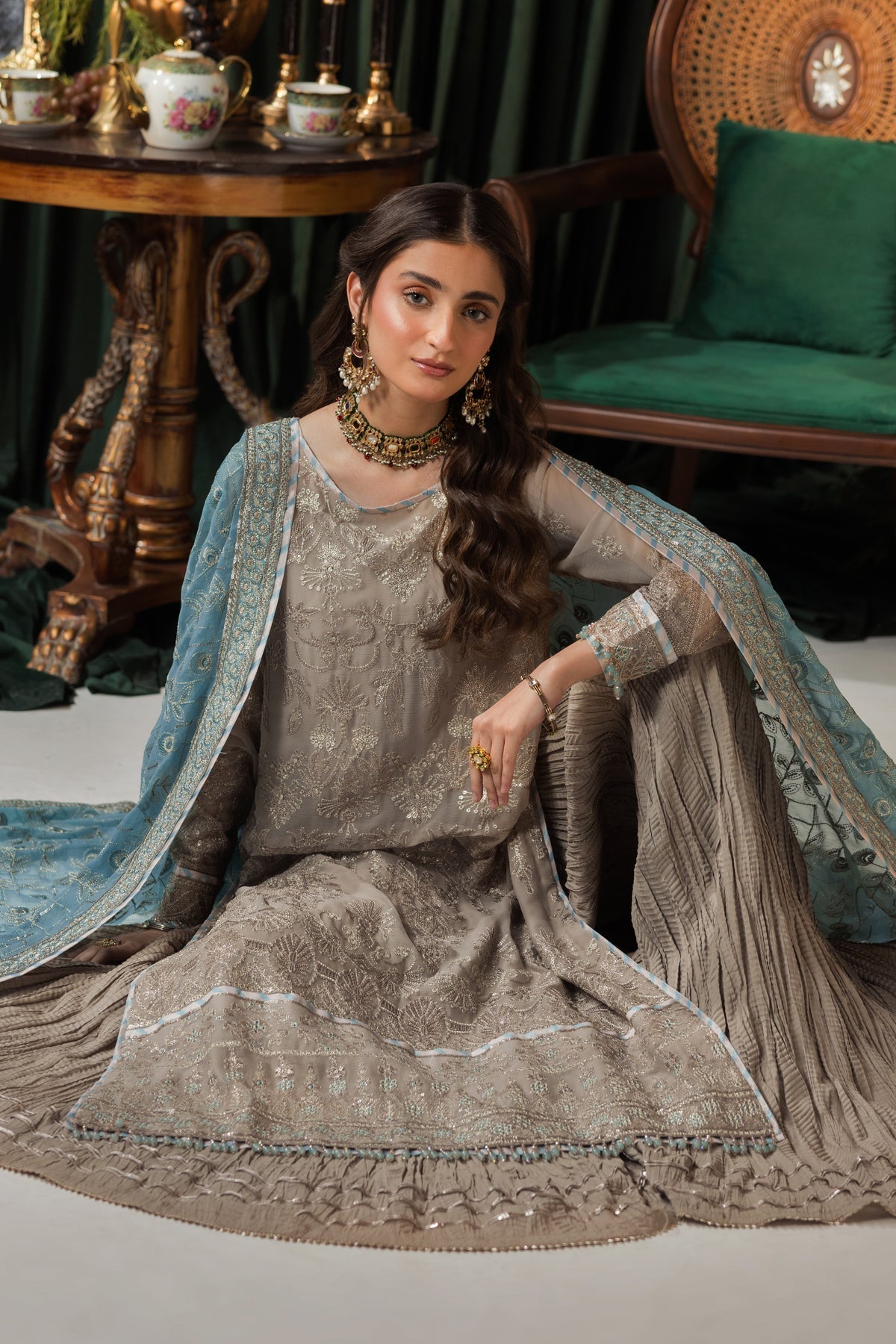 House of Nawab | Gul Mira Formals | EBNAAH by House of Nawab - Designer Dress - Type: Ladies Clothes - Available at Libayah - 100% Original