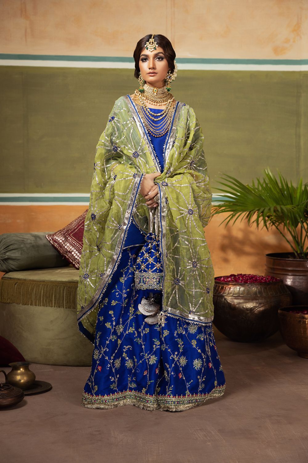 Erum Khan | Begham Jaan Bridal Formals | GULMOHAR by Erum Khan - Designer Dress - Type: Bridal - Available at Libayah - 100% Original