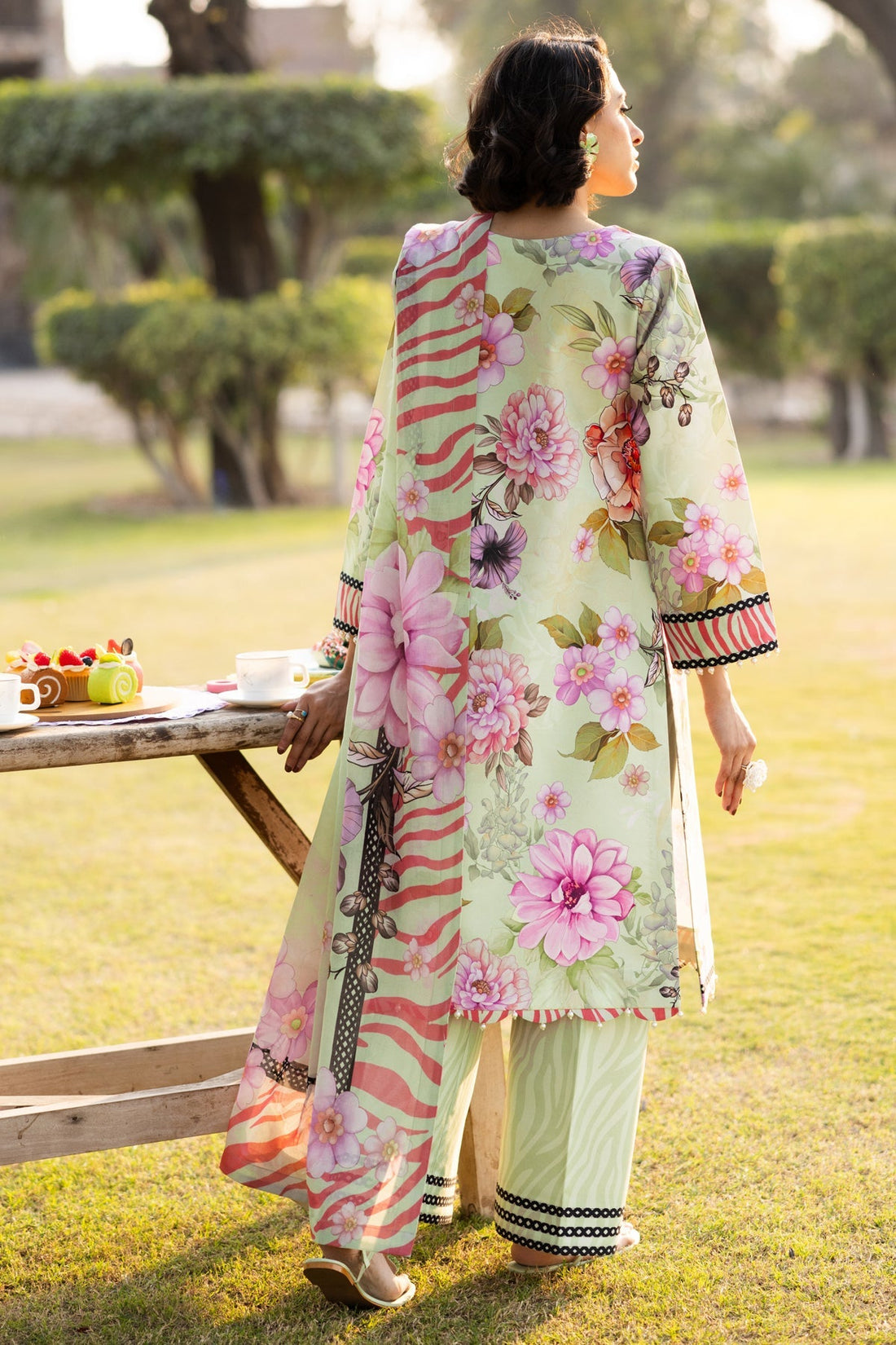 Alizeh | Sheen Lawn Prints 25 | AF-PL-6034-Cleo by Alizeh - Designer Dress - Type: Ladies Clothes - Available at Libayah - 100% Original