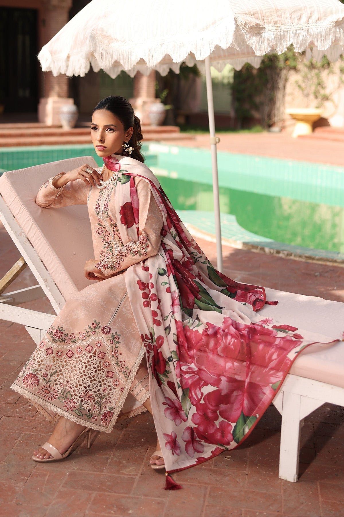 Alizeh | Embroidered Printed Festive Edit 25 | AF-EPL-7036-CLOVER by Alizeh - Designer Dress - Type: Ladies Clothes - Available at Libayah - 100% Original