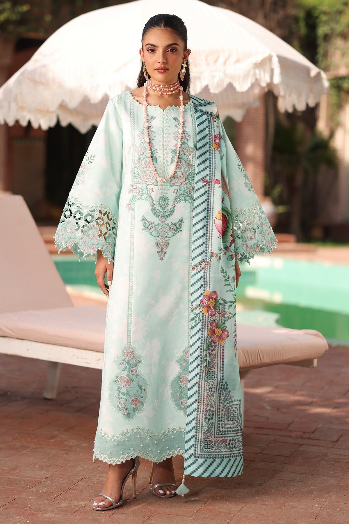 Alizeh | Embroidered Printed Festive Edit 25 |AF-EPL-7031-MIREGA by Alizeh - Designer Dress - Type: Ladies Clothes - Available at Libayah - 100% Original