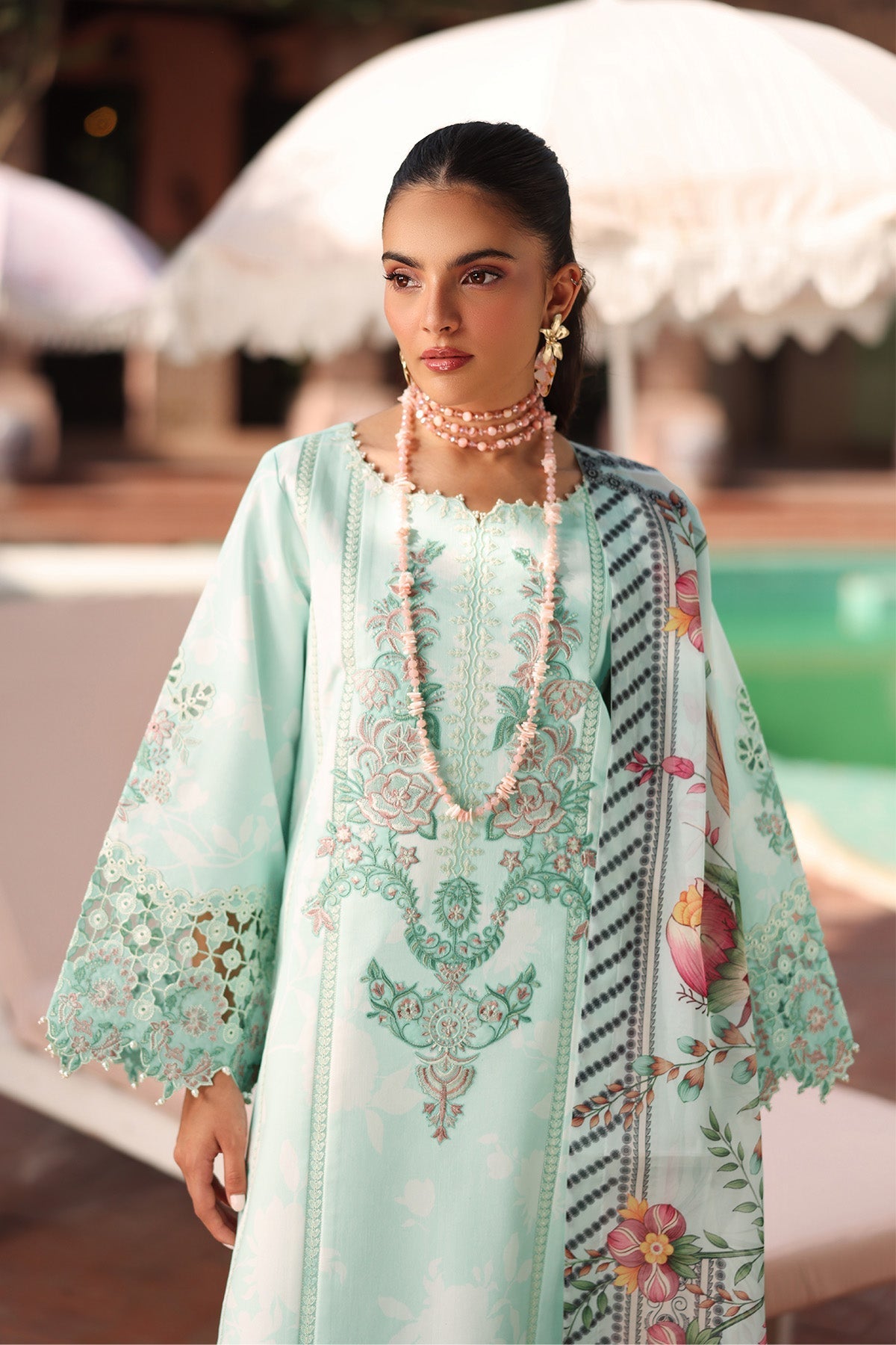 Alizeh | Embroidered Printed Festive Edit 25 |AF-EPL-7031-MIREGA by Alizeh - Designer Dress - Type: Ladies Clothes - Available at Libayah - 100% Original