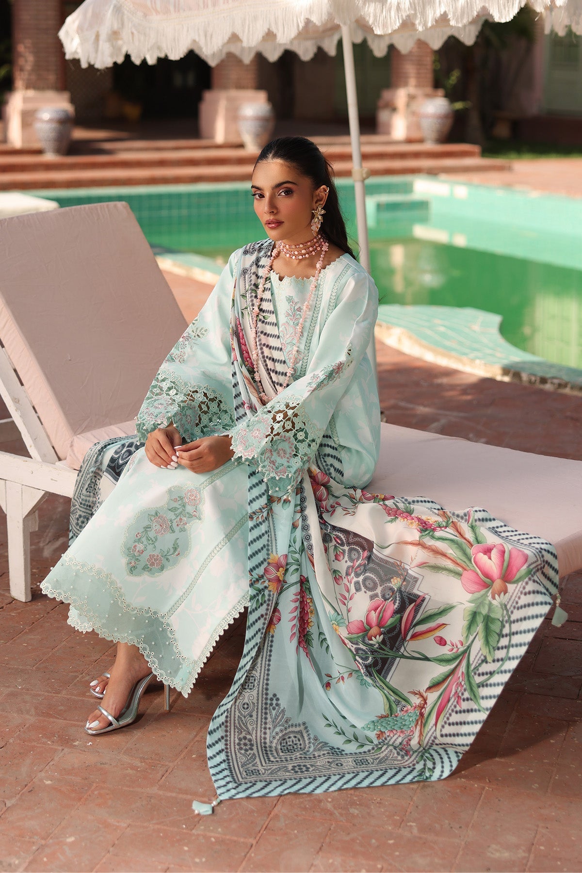 Alizeh | Embroidered Printed Festive Edit 25 |AF-EPL-7031-MIREGA by Alizeh - Designer Dress - Type: Ladies Clothes - Available at Libayah - 100% Original