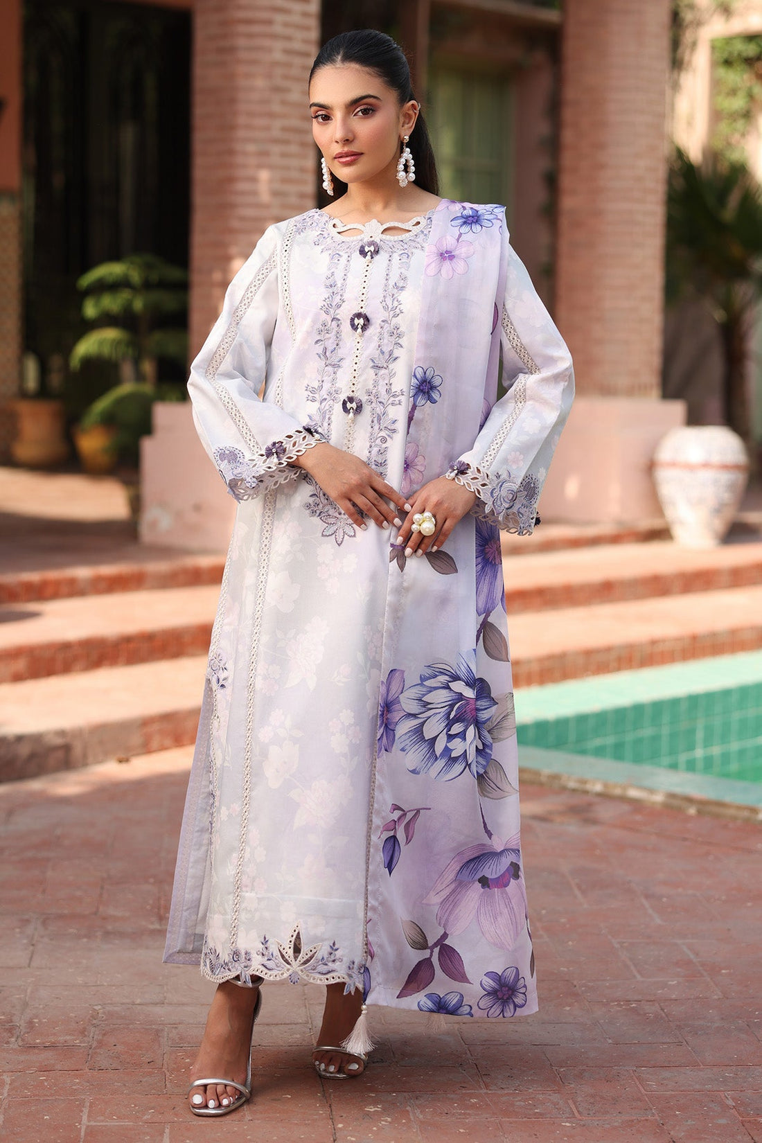 Alizeh | Embroidered Printed Festive Edit 25 | AF-EPL-7039-PRESTA by Alizeh - Designer Dress - Type: Ladies Clothes - Available at Libayah - 100% Original