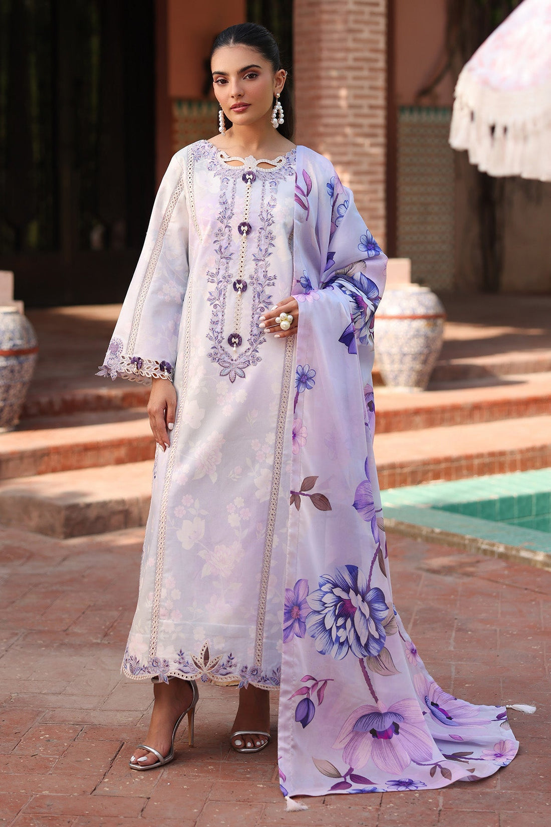 Alizeh | Embroidered Printed Festive Edit 25 | AF-EPL-7039-PRESTA by Alizeh - Designer Dress - Type: Ladies Clothes - Available at Libayah - 100% Original