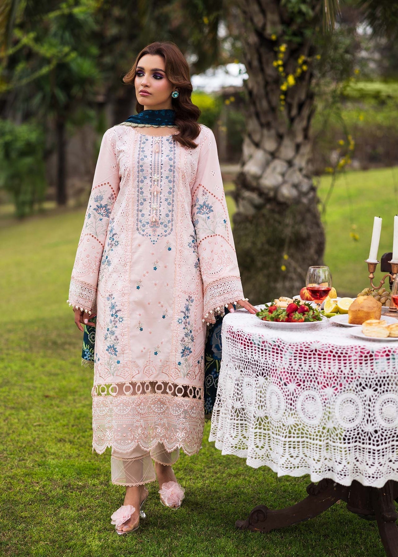 Paras by Pasha | Bloom and Beyond | Coral Bloom by Paras by Pasha - Designer Dress - Type: Ladies Clothes - Available at Libayah - 100% Original