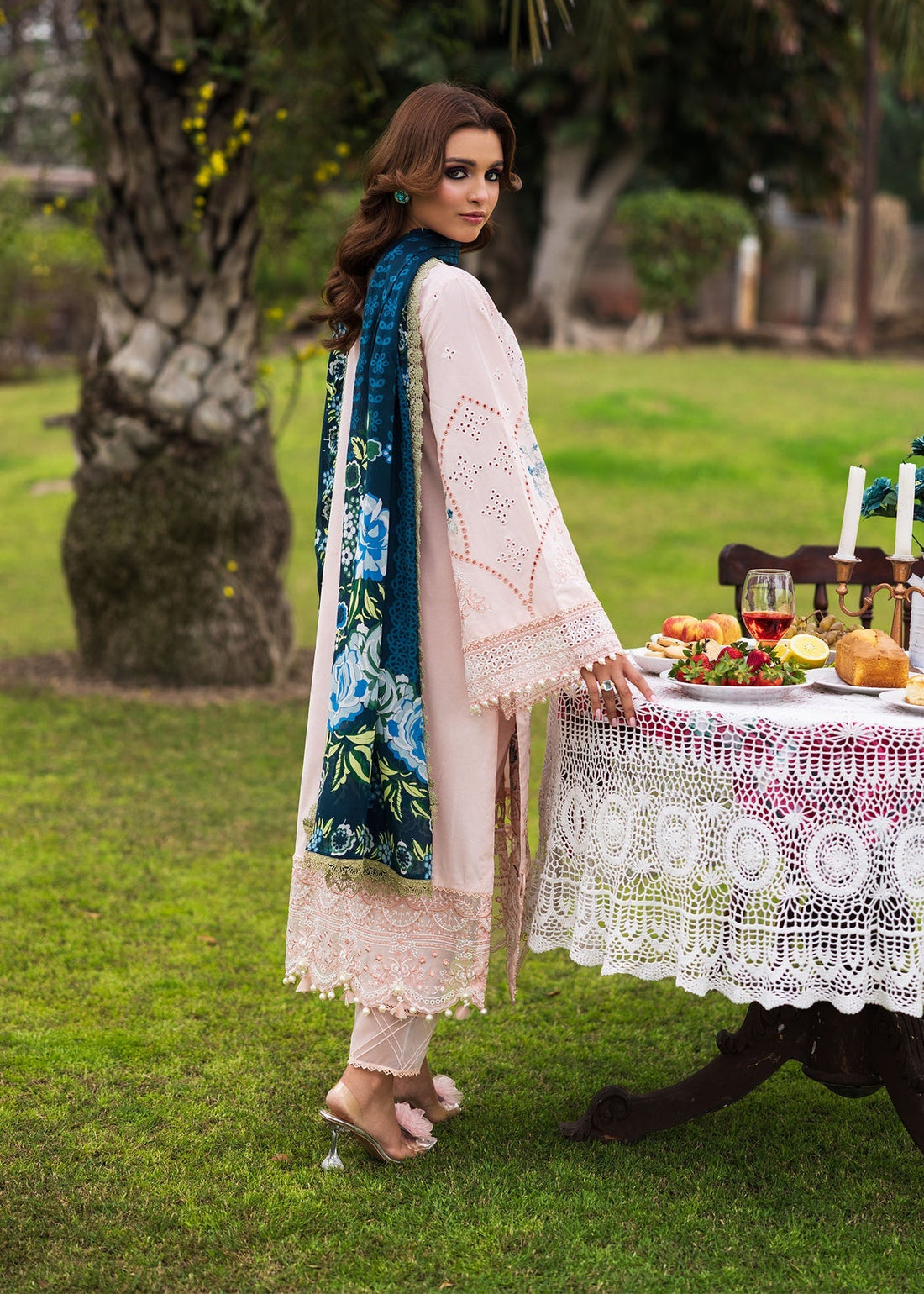 Paras by Pasha | Bloom and Beyond | Coral Bloom by Paras by Pasha - Designer Dress - Type: Ladies Clothes - Available at Libayah - 100% Original