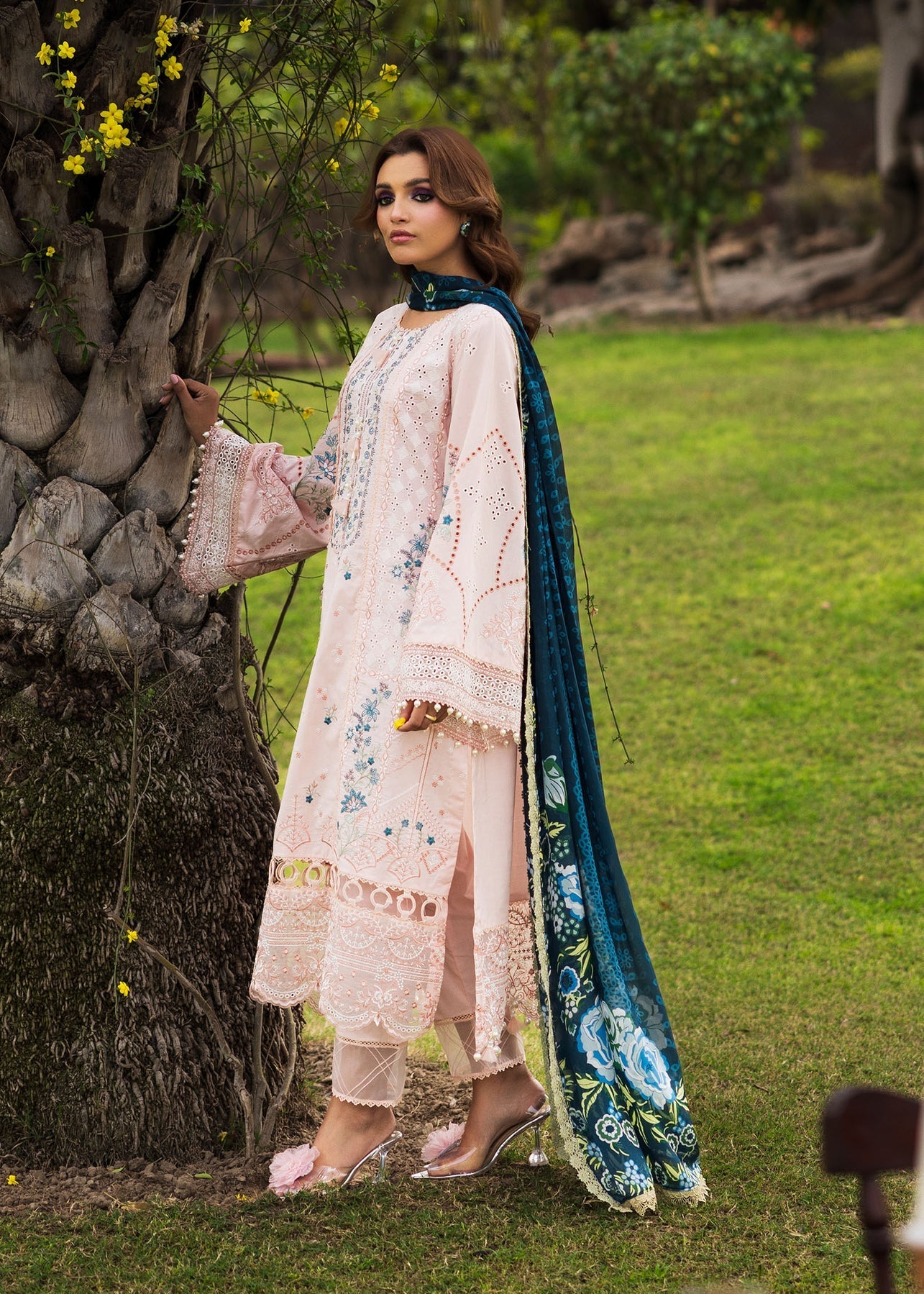 Paras by Pasha | Bloom and Beyond | Coral Bloom by Paras by Pasha - Designer Dress - Type: Ladies Clothes - Available at Libayah - 100% Original