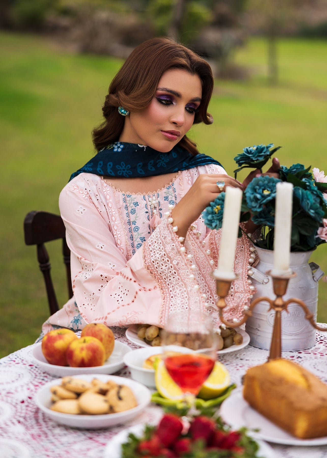 Paras by Pasha | Bloom and Beyond | Coral Bloom by Paras by Pasha - Designer Dress - Type: Ladies Clothes - Available at Libayah - 100% Original