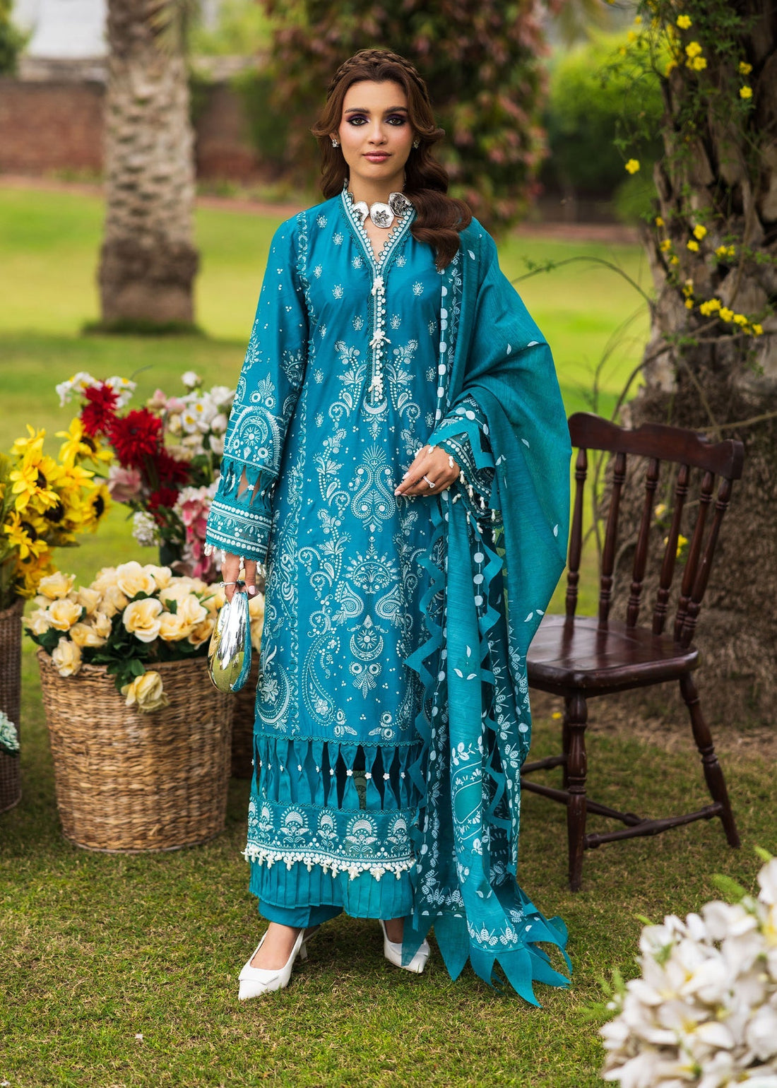 Paras by Pasha | Bloom and Beyond | Sapphire Bloom by Paras by Pasha - Designer Dress - Type: Ladies Clothes - Available at Libayah - 100% Original