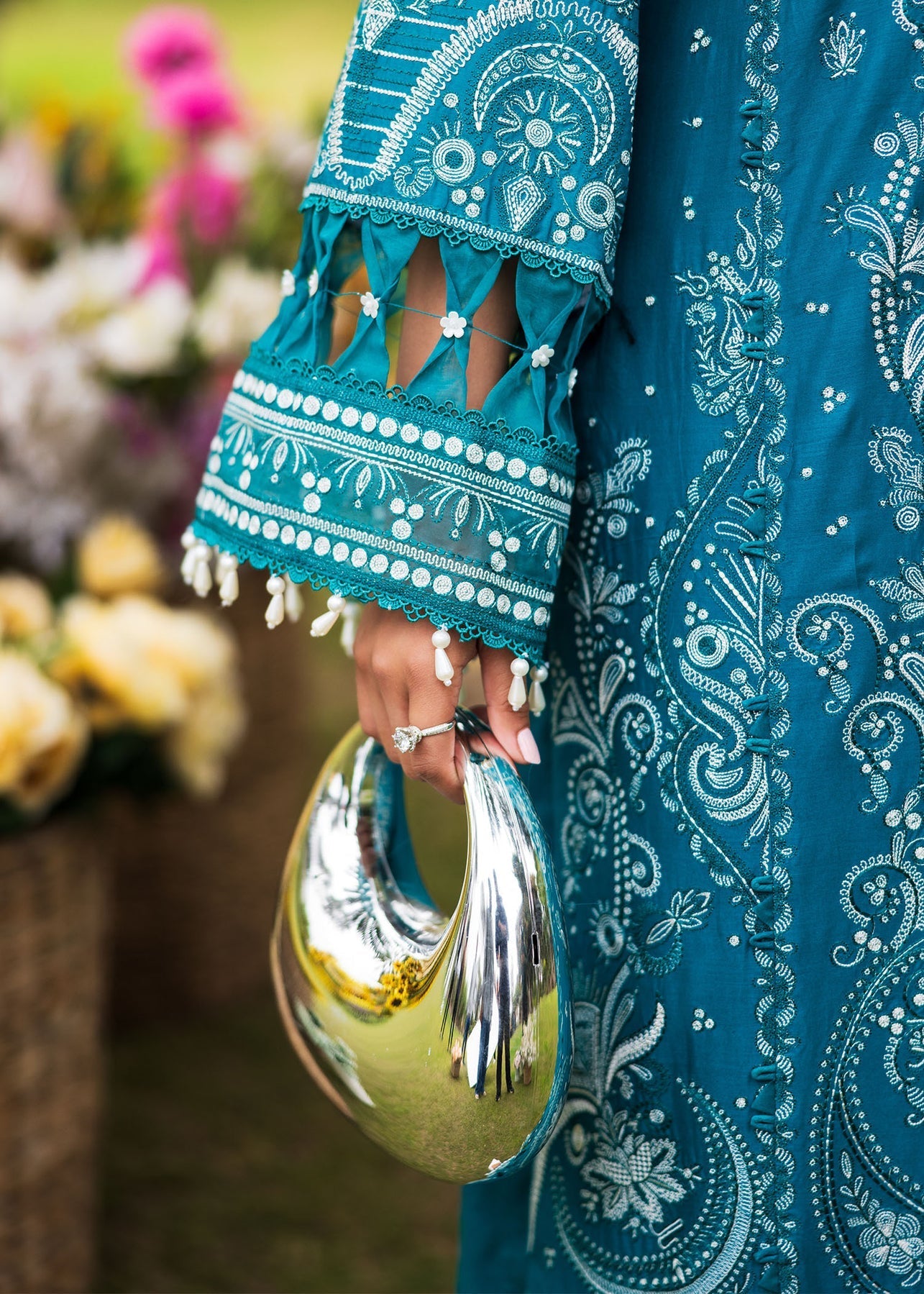 Paras by Pasha | Bloom and Beyond | Sapphire Bloom by Paras by Pasha - Designer Dress - Type: Ladies Clothes - Available at Libayah - 100% Original