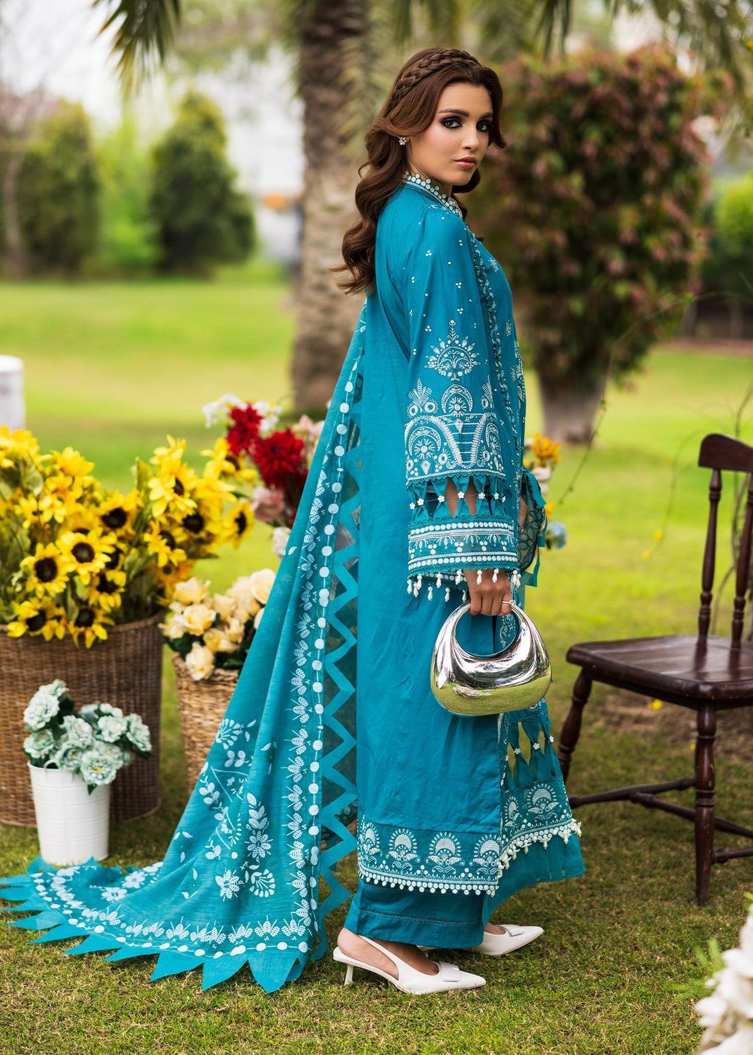 Paras by Pasha | Bloom and Beyond | Sapphire Bloom by Paras by Pasha - Designer Dress - Type: Ladies Clothes - Available at Libayah - 100% Original