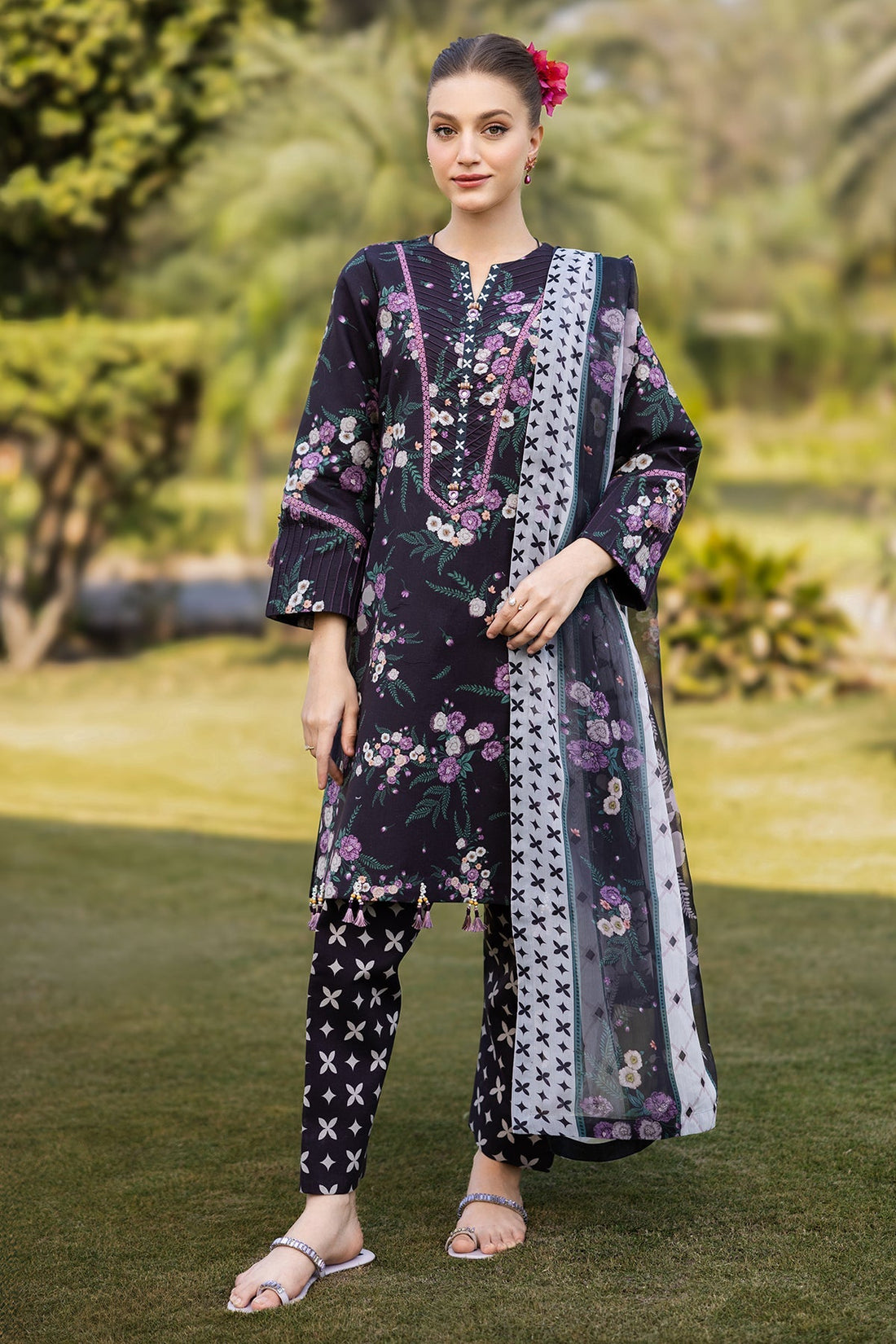 Alizeh | Sheen Lawn Prints 25 | AF-PL-6039-Tod by Alizeh - Designer Dress - Type: Ladies Clothes - Available at Libayah - 100% Original