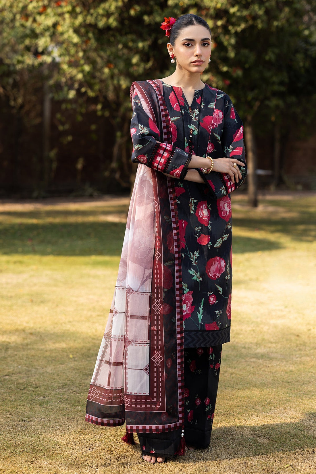 Alizeh | Sheen Lawn Prints 25 | AF-PL-6032-Somber by Alizeh - Designer Dress - Type: Ladies Clothes - Available at Libayah - 100% Original