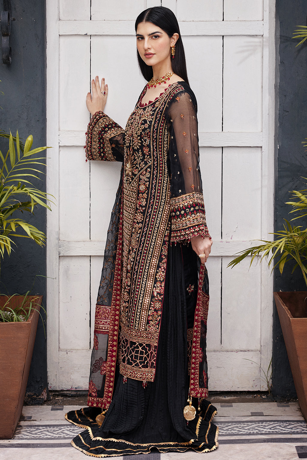Emaan Adeel | Nawabzadi Wedding Dresses | NW-03 by Emaan Adeel - Designer Dress - Type: Ladies Clothes - Available at Libayah - 100% Original
