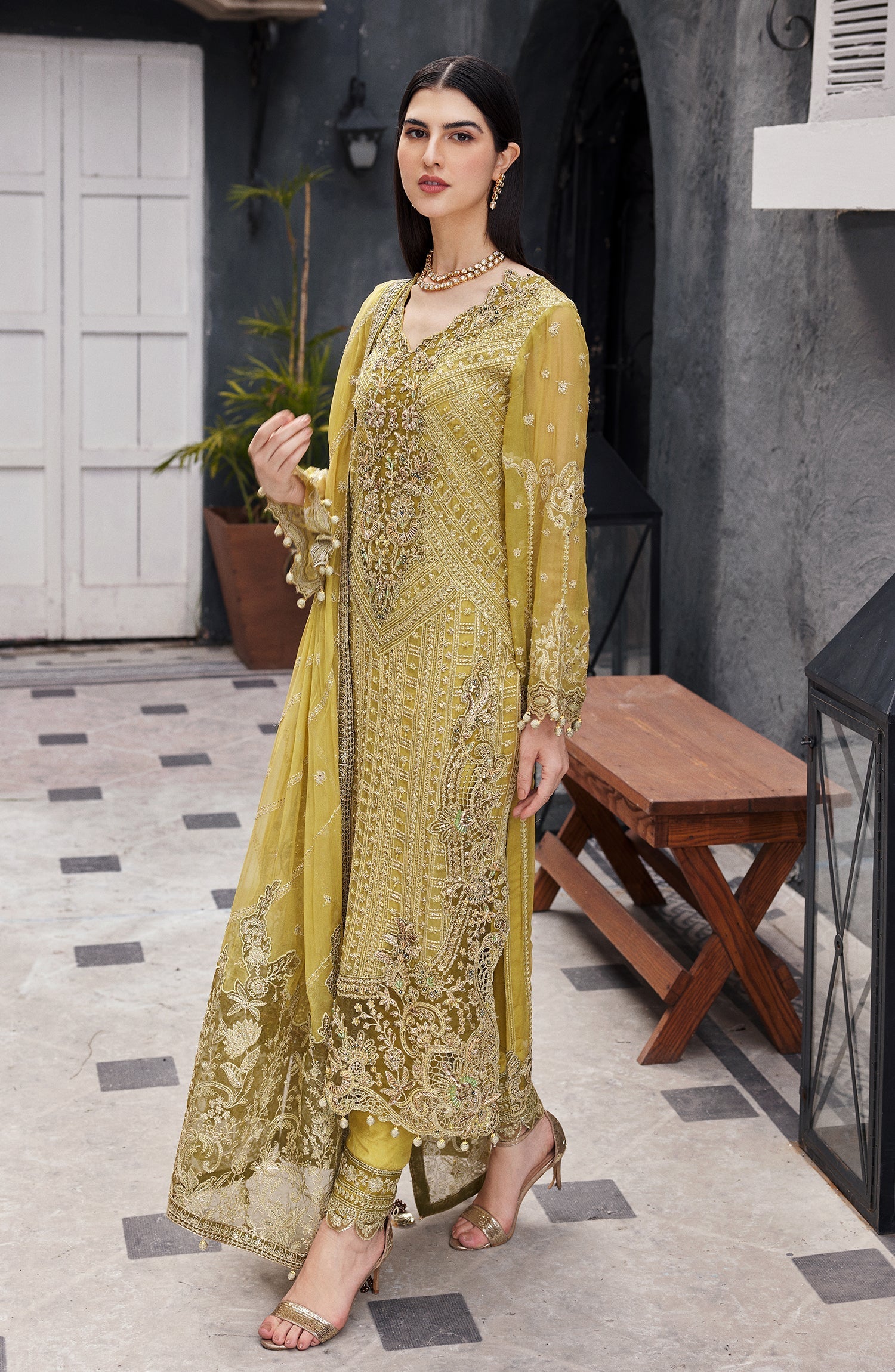Emaan Adeel | Nawabzadi Wedding Dresses | AROOHI by Emaan Adeel - Designer Dress - Type: Ladies Clothes - Available at Libayah - 100% Original