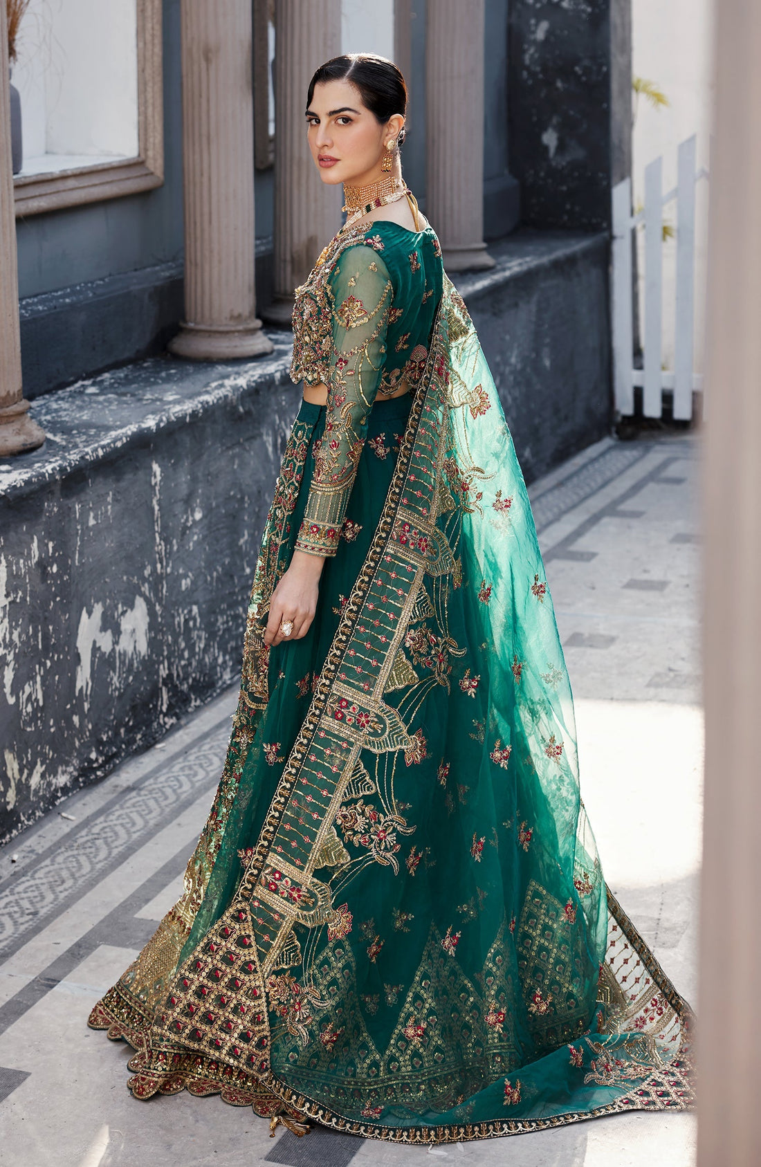 Emaan Adeel | Nawabzadi Wedding Dresses | LALEENA by Emaan Adeel - Designer Dress - Type: Ladies Clothes - Available at Libayah - 100% Original