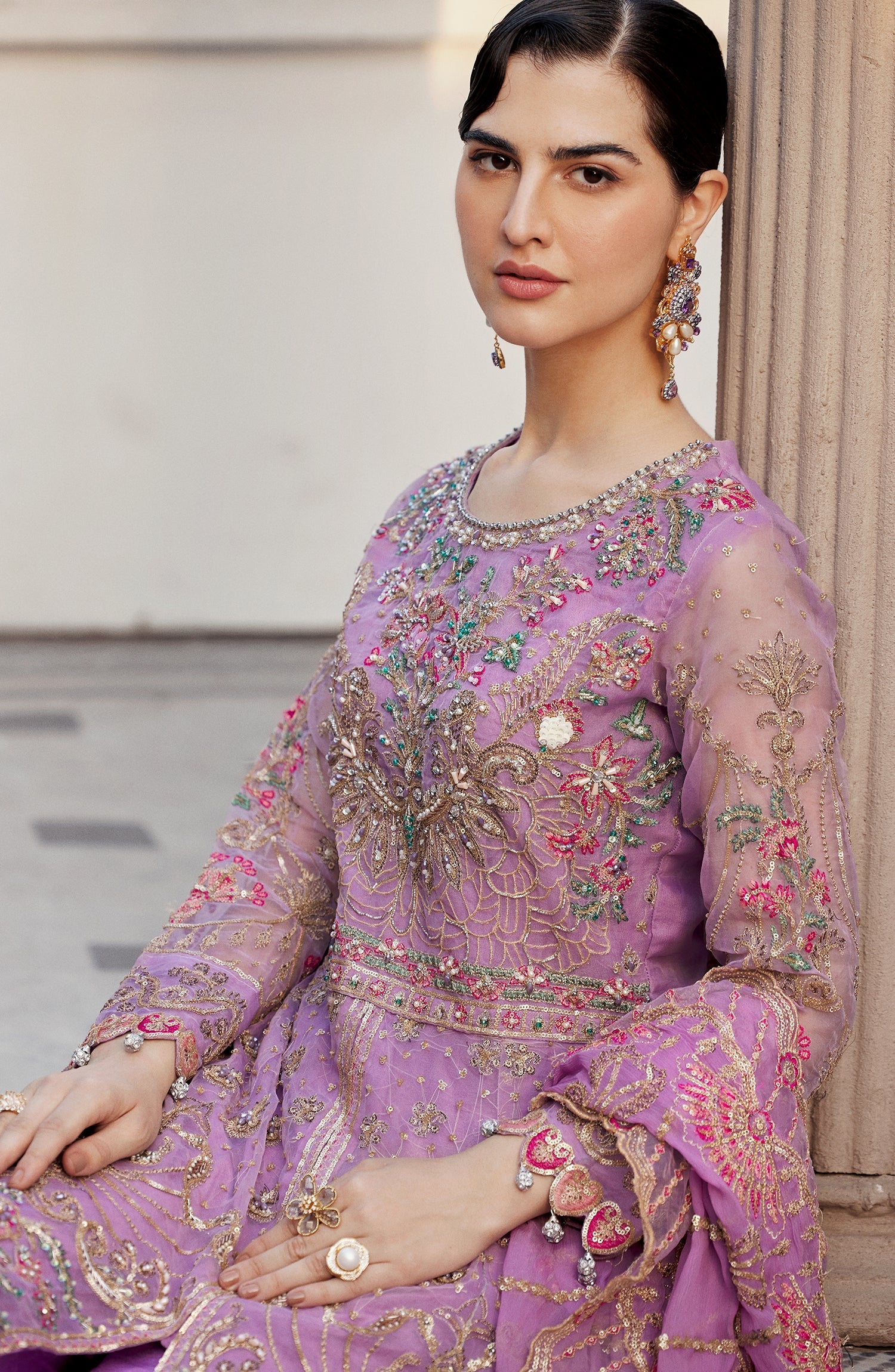 Emaan Adeel | Nawabzadi Wedding Dresses | GITI by Emaan Adeel - Designer Dress - Type: Ladies Clothes - Available at Libayah - 100% Original