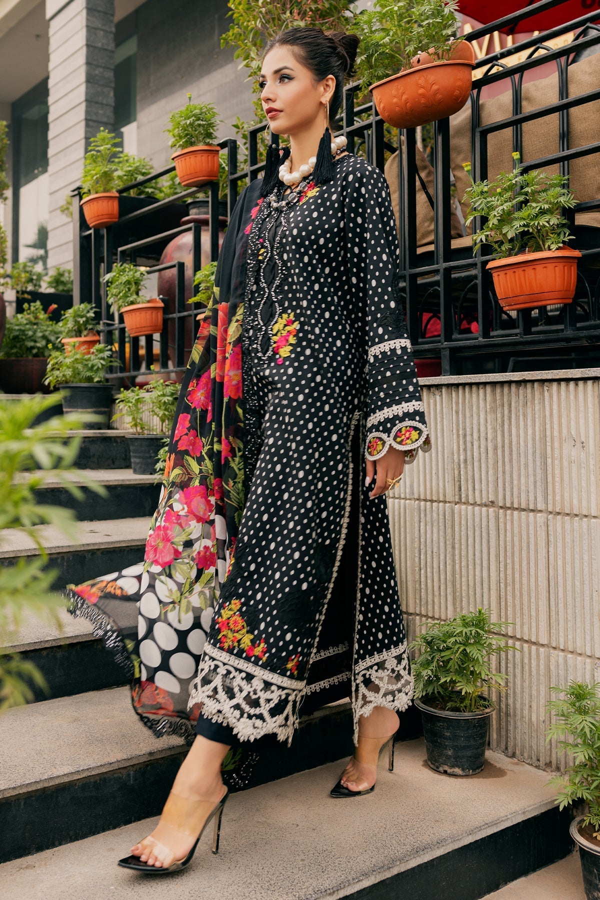 Charizma | Swiss Miss Voil Collection | CSM5-01 by Charizma - Designer Dress - Type: Ladies Clothes - Available at Libayah - 100% Original