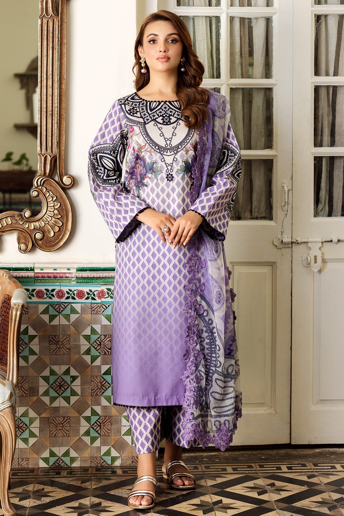 Charizma | Lawn Collection 24 | AS4-55 by Charizma - Designer Dress - Type: Casuals - Available at Libayah - 100% Original