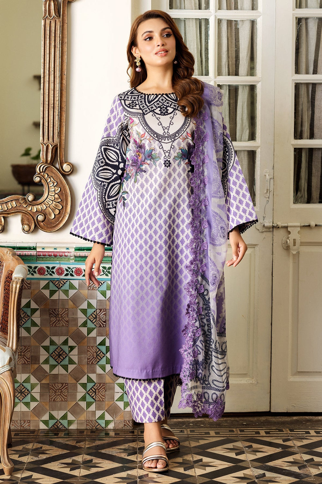 Charizma | Lawn Collection 24 | AS4-55 by Charizma - Designer Dress - Type: Casuals - Available at Libayah - 100% Original