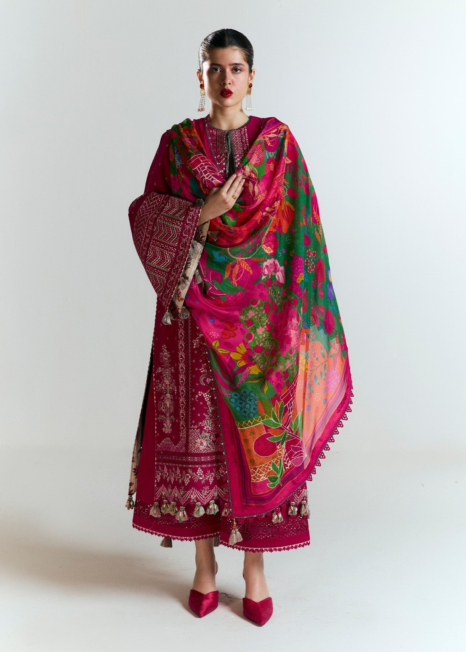 Hussain Rehar | Nirmal SS 25 | Saaha by Hussain Rehar - Designer Dress - Type: Ladies Clothes - Available at Libayah - 100% Original