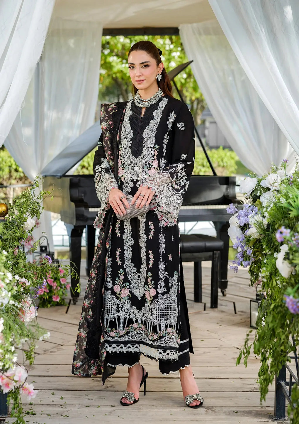 Elaf Premium | Luxury Lawn 25 | ELH-6A SERENA by Elaf Premium - Designer Dress - Type: Ladies Clothes - Available at Libayah - 100% Original