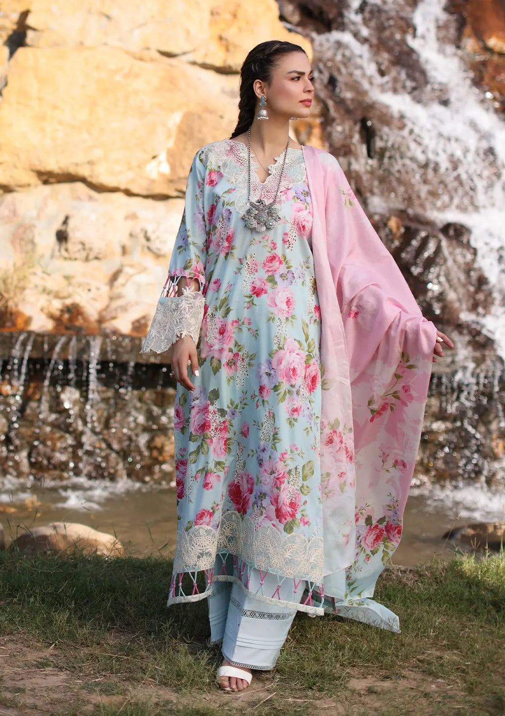 Elaf Premium | Prints Chikankari 24 | 04B GLACIELLA by Elaf Premium - Designer Dress - Type: Ladies Clothes - Available at Libayah - 100% Original