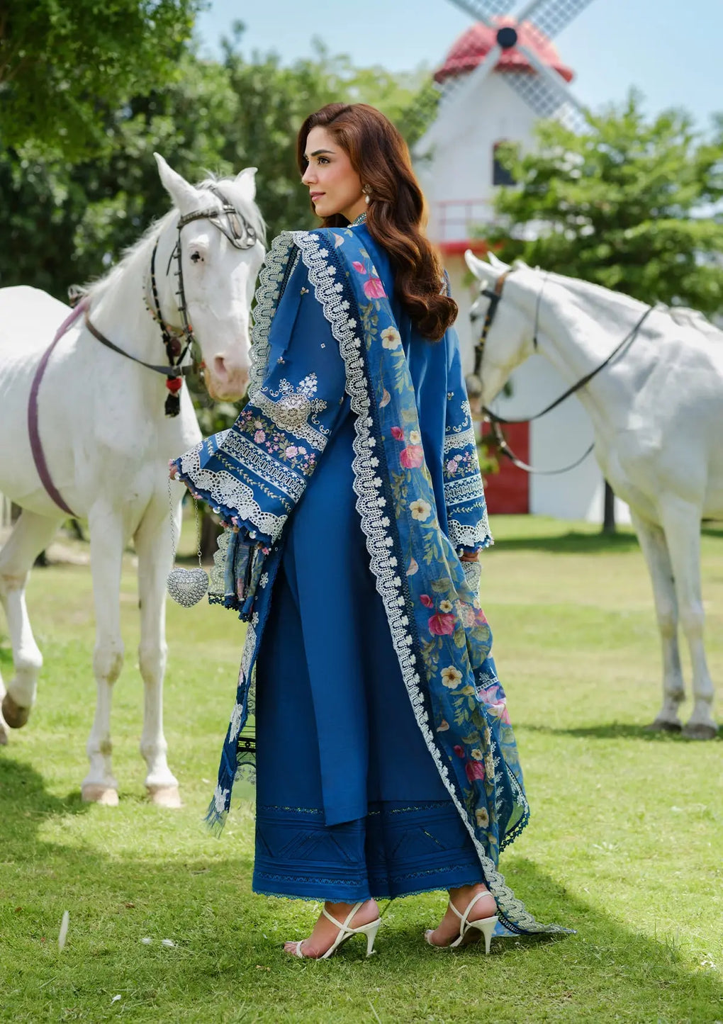 Elaf Premium | Luxury Lawn 25 | ELH-2A ZIVA by Elaf Premium - Designer Dress - Type: Ladies Clothes - Available at Libayah - 100% Original