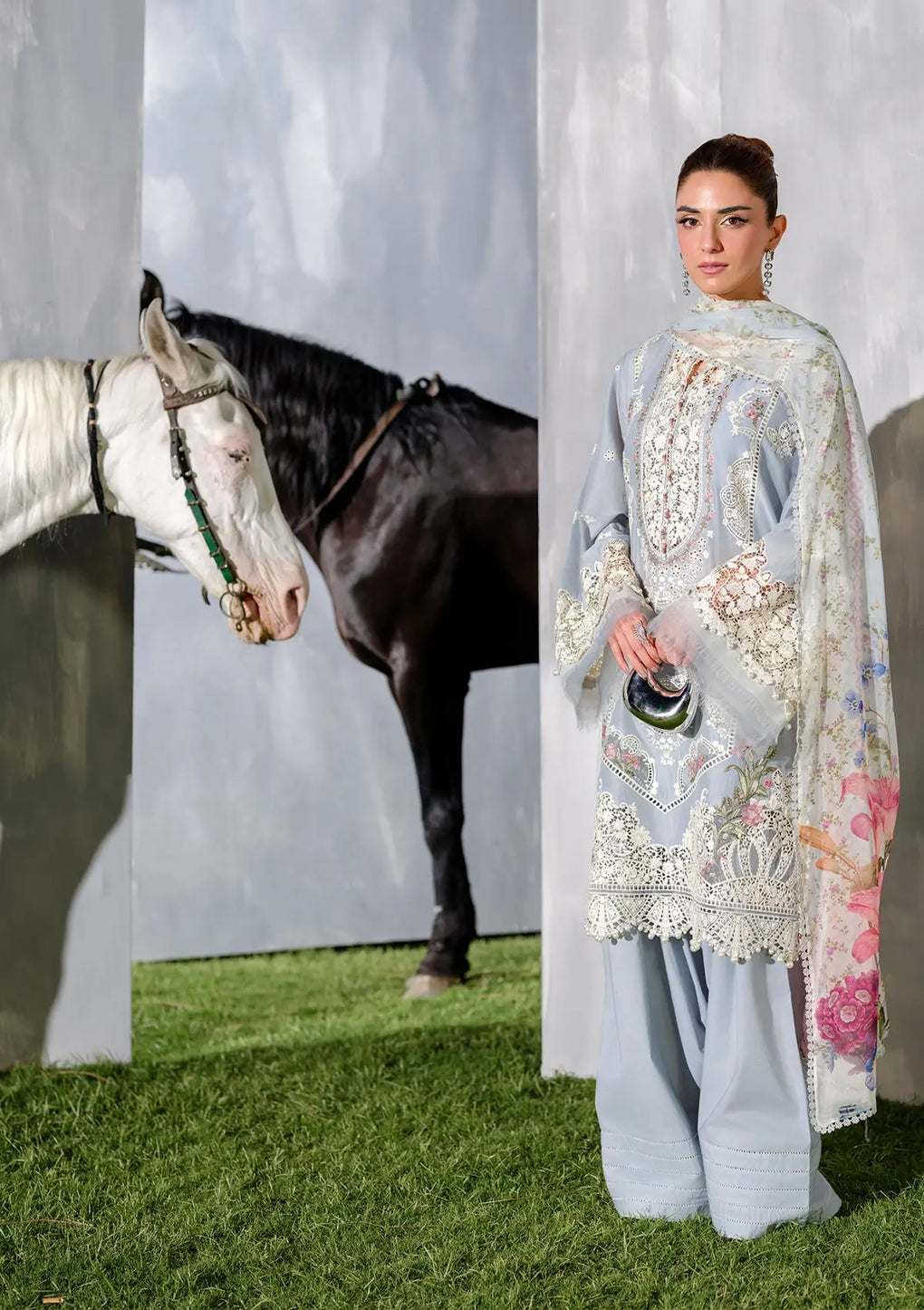 Elaf Premium | Luxury Lawn 25 | ELH-7B ISSABEL by Elaf Premium - Designer Dress - Type: Ladies Clothes - Available at Libayah - 100% Original