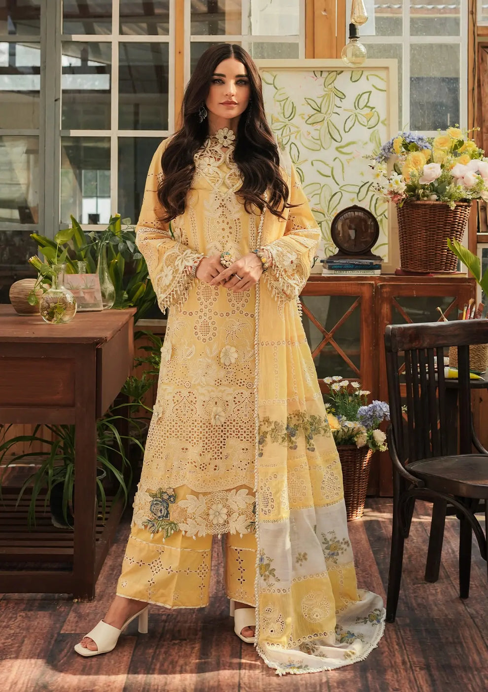 Kahf Premium | Luxury Lawn 24 | KLE-02 Sun Kissed by Kahf Premium - Designer Dress - Type: Ladies Clothes - Available at Libayah - 100% Original