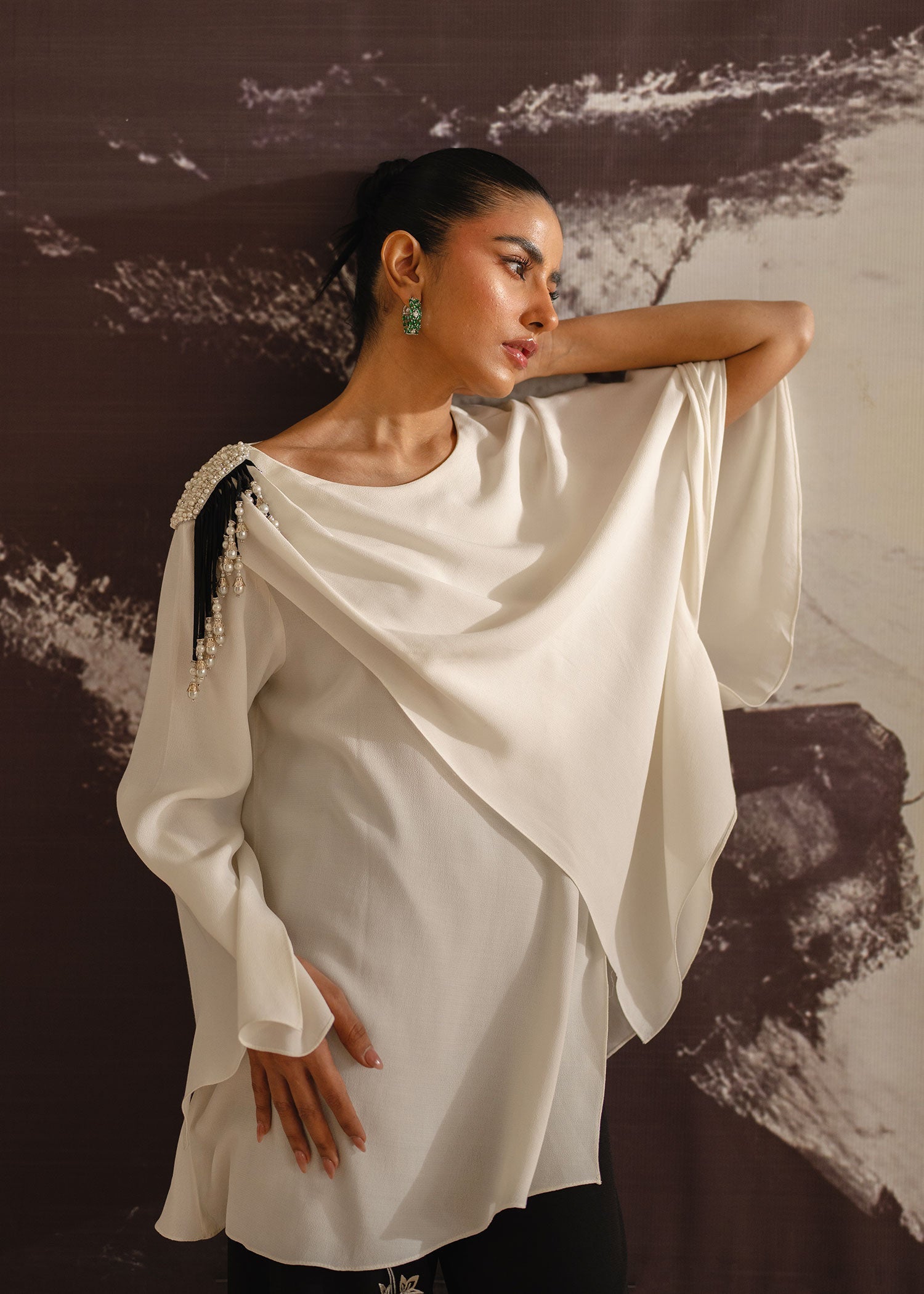 Mahgul | Eye of Cemal | Ivory Indulgence by Mahgul - Designer Dress - Type: Ladies Clothes - Available at Libayah - 100% Original