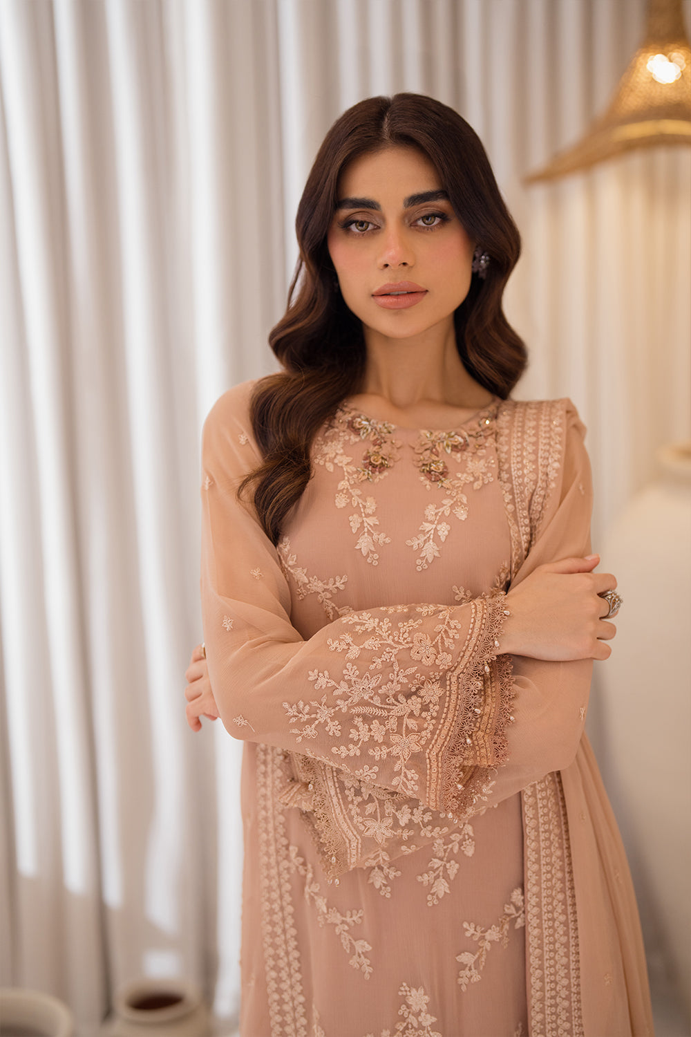 Azure | Luxe Formals | Beige Bliss by Azure - Designer Dress - Type: Ladies Clothes - Available at Libayah - 100% Original
