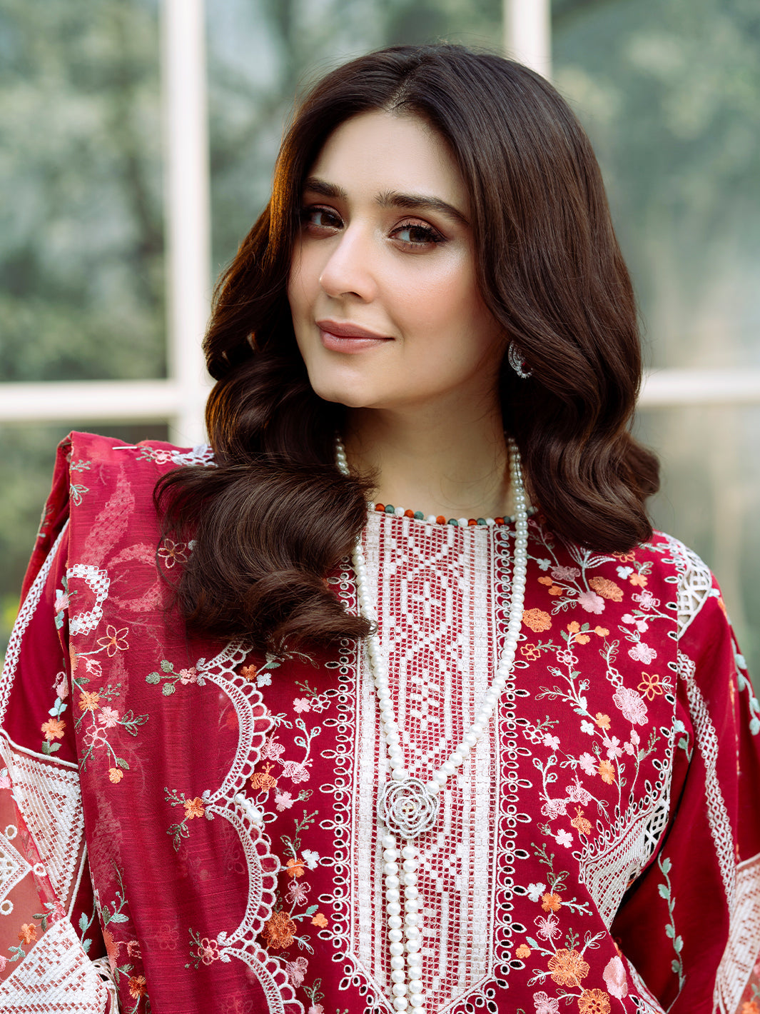 Bin Ilyas | Freesia Embroidered Lawn 25 | 103 - A by Bin Ilyas - Designer Dress - Type: Ladies Clothes - Available at Libayah - 100% Original