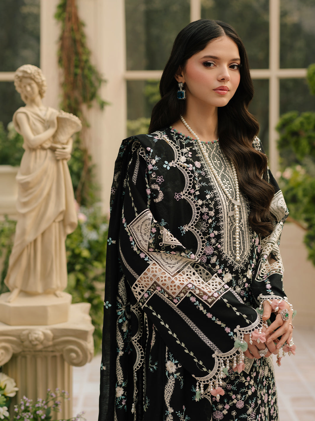 Bin Ilyas | Freesia Embroidered Lawn 25 | 103 - B by Bin Ilyas - Designer Dress - Type: Ladies Clothes - Available at Libayah - 100% Original