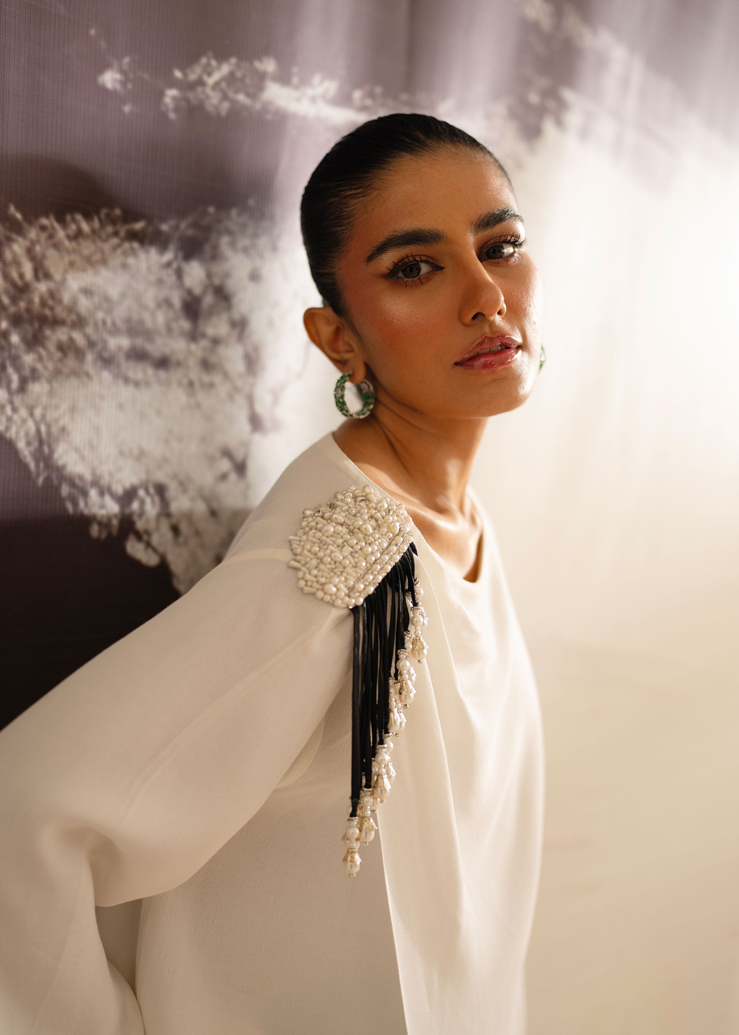 Mahgul | Eye of Cemal | Ivory Indulgence by Mahgul - Designer Dress - Type: Ladies Clothes - Available at Libayah - 100% Original