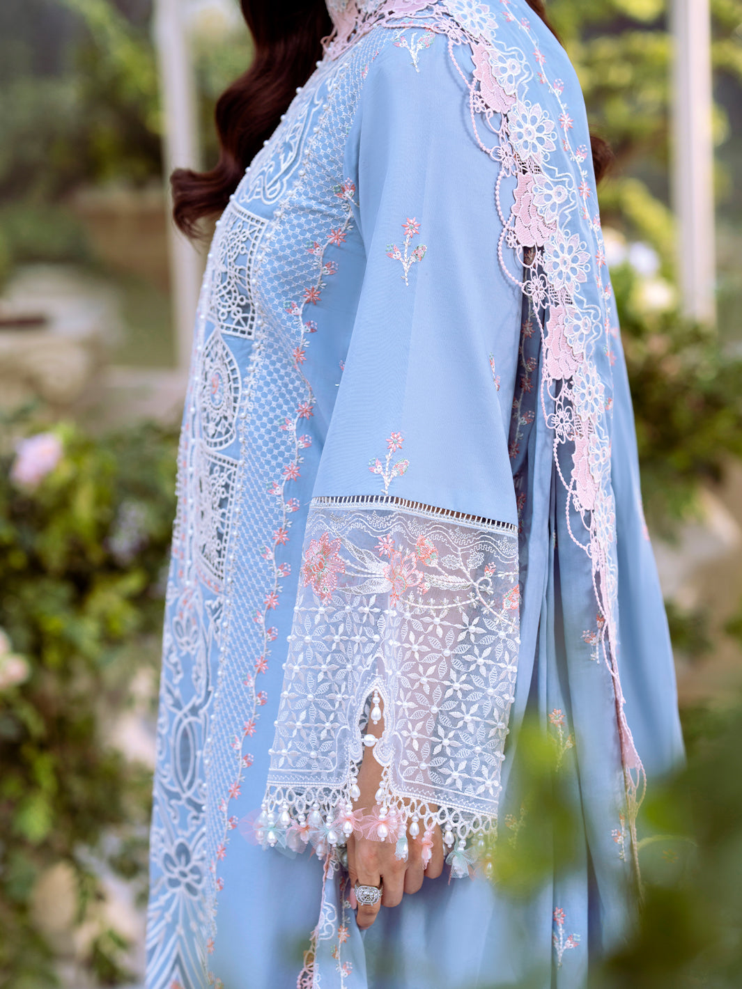 Bin Ilyas | Freesia Embroidered Lawn 25 | 107 - A by Bin Ilyas - Designer Dress - Type: Ladies Clothes - Available at Libayah - 100% Original